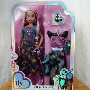 Disney Ily 4Ever I Love Jack & Sally Nightmare Before Christmas Doll & Outfits